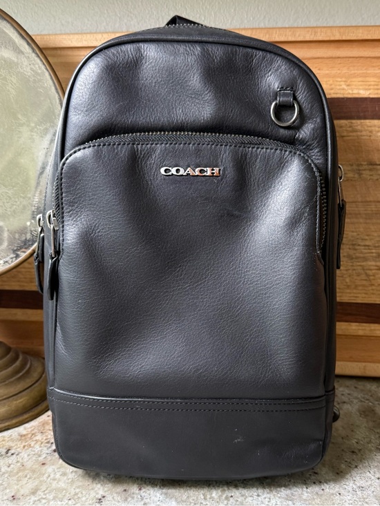 coach backpack to crossbody West Pack Sling Bag 2540 Brown Pebble Leather The K CARROLL Billie Convertible Backpack/Crossbody is a fashion chameleon that plays by your rules COACH 4944 Sonoma Nubuck Leather